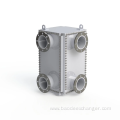 Titanium welded compabloc plate heat exchanger for steam